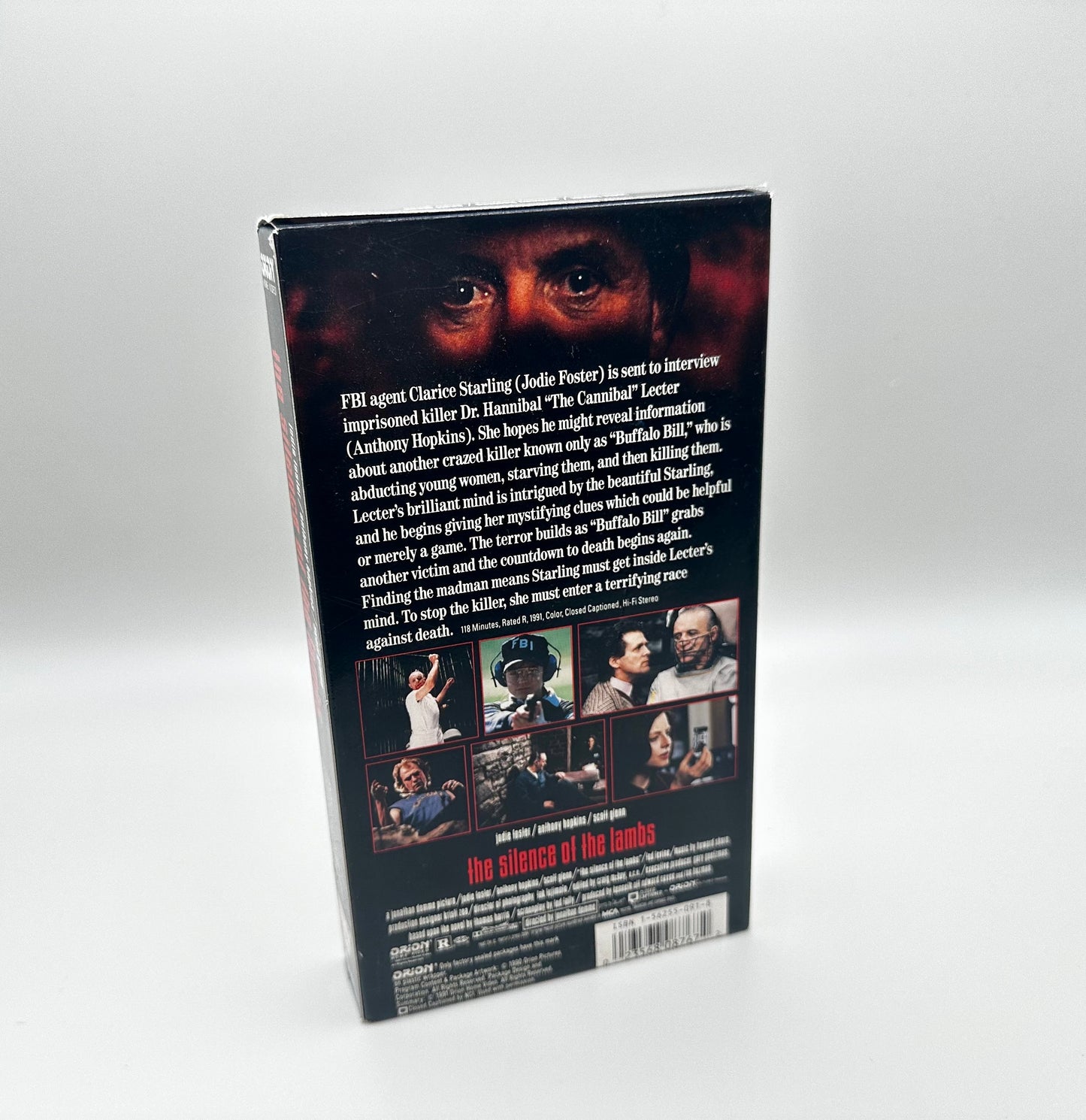 Silence Of The Lambs Jodie Foster Anthony Hopkins Jonathan Demme VHS 1990 Orion Video