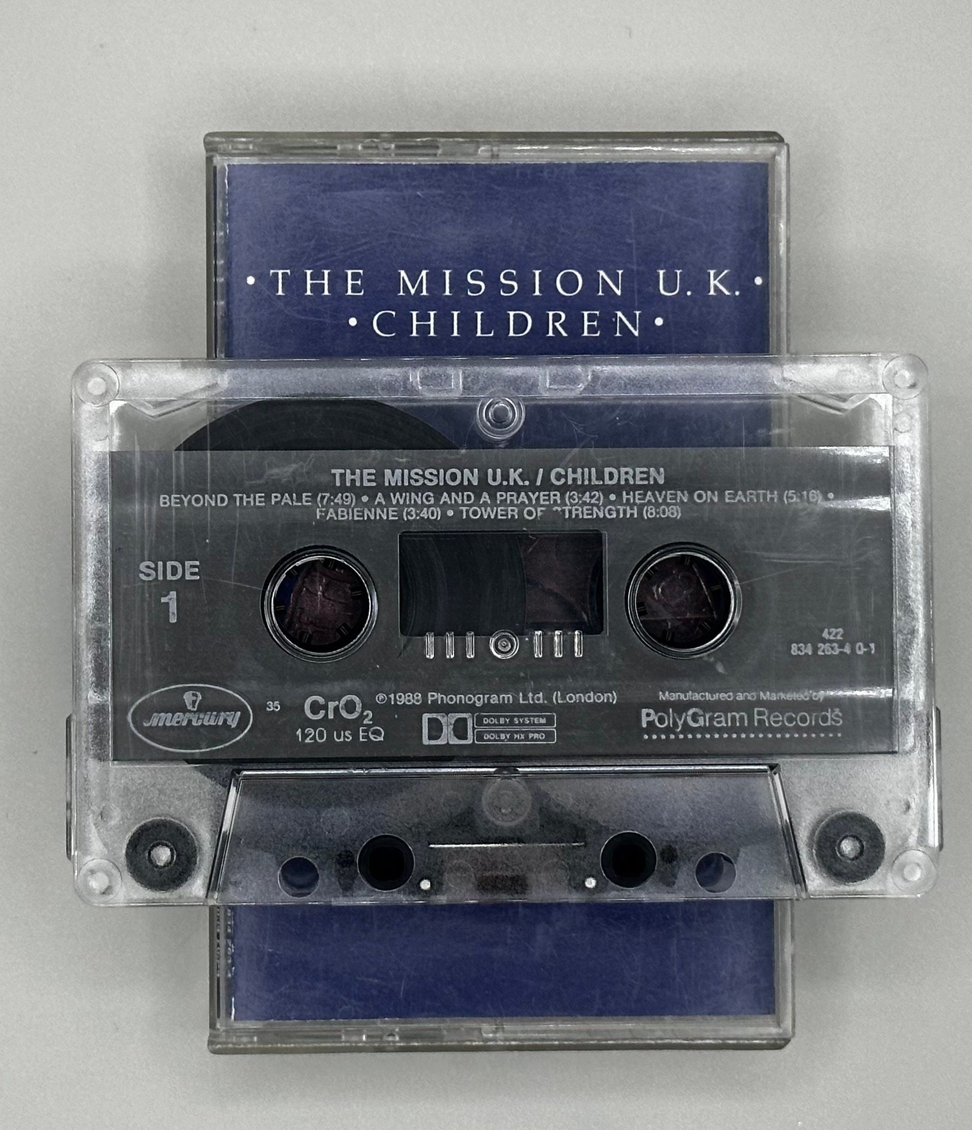 The Mission U.K. Children Cassette Tape 80s Music Goth. TESTED.