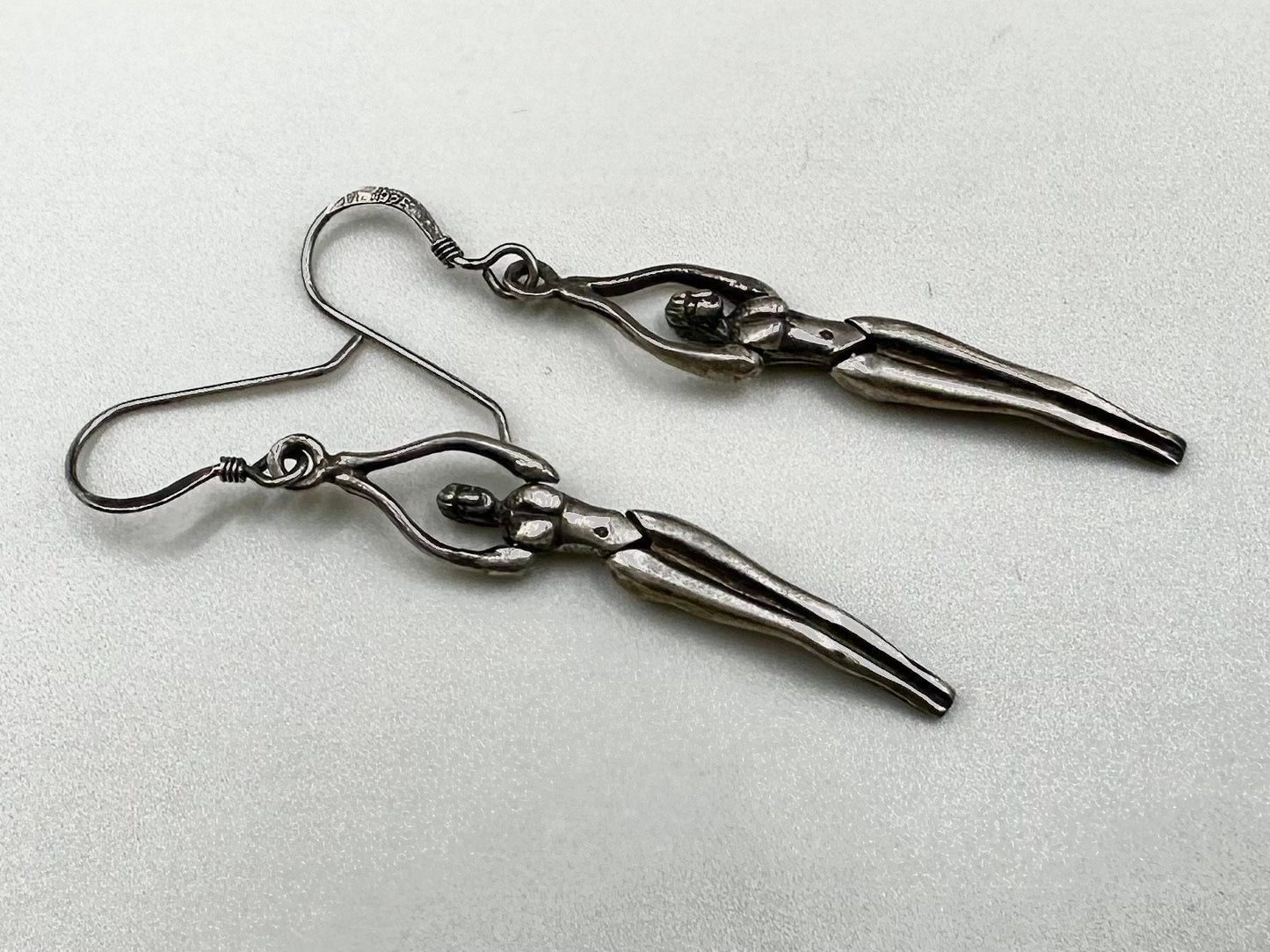 Nude Female 1990s Fashion Earrings