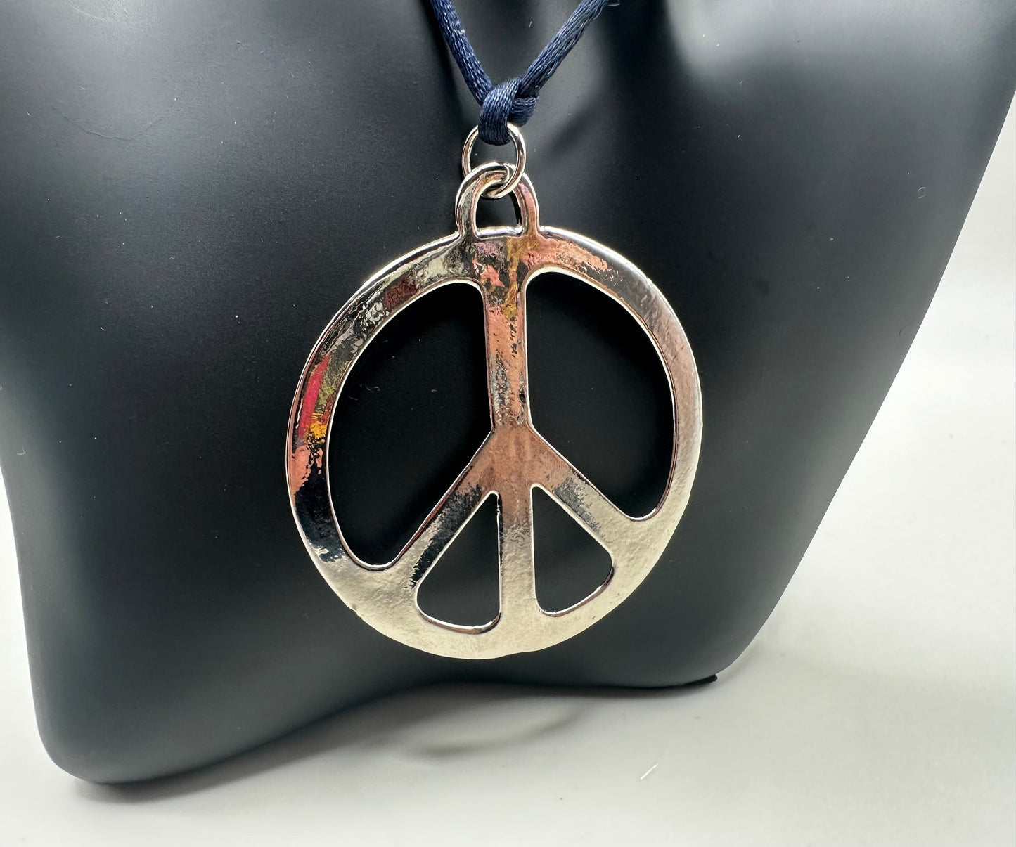 Peace Sign 90s Pendant 2x2 Inches