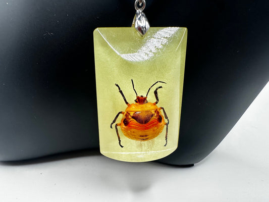 Bug Resin Glow in The Dark Insect Pendant 1.5 x 1 Inches