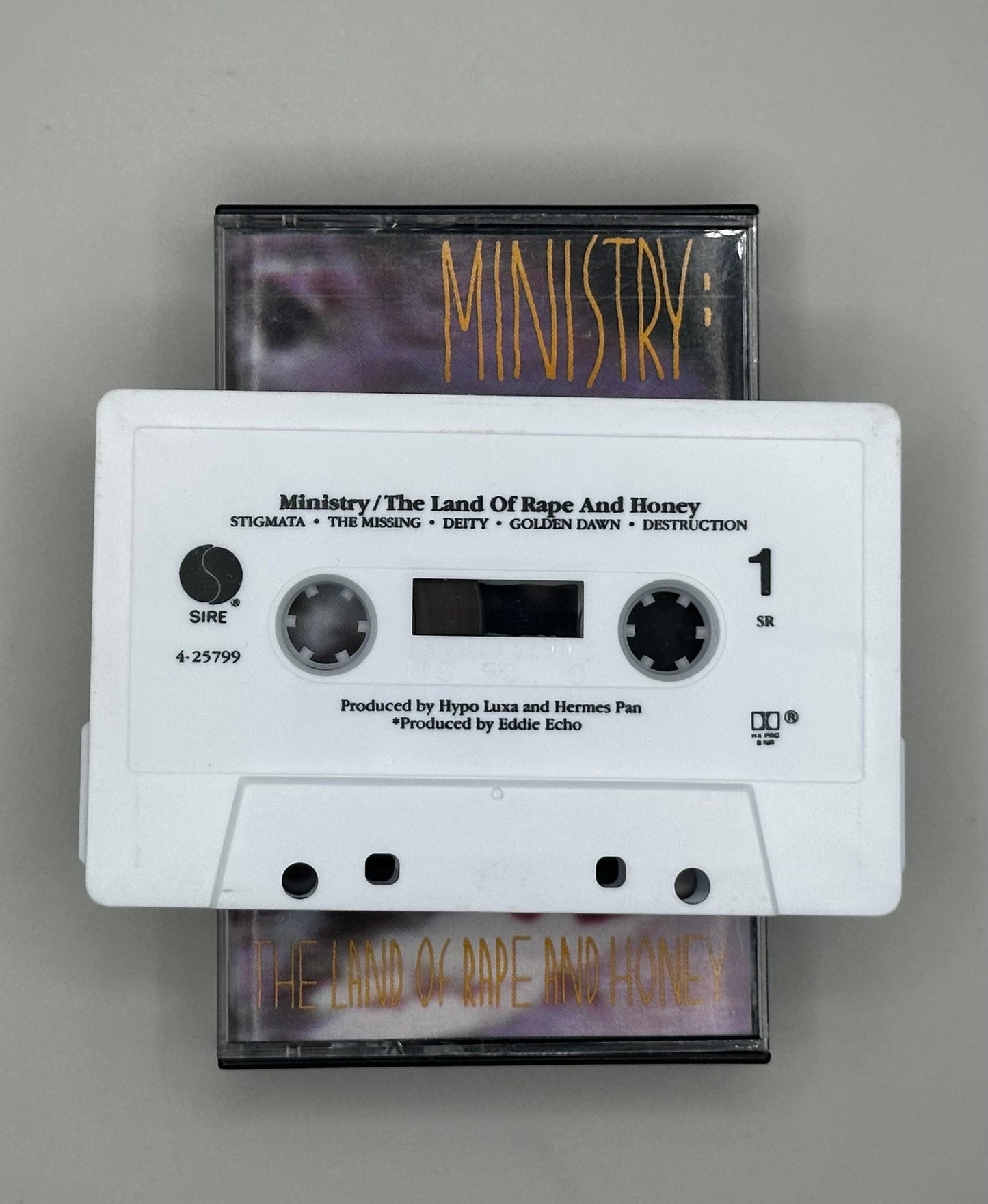 Ministry - The Land of Rape and Honey Cassette Tape 80s Industrial TESTED