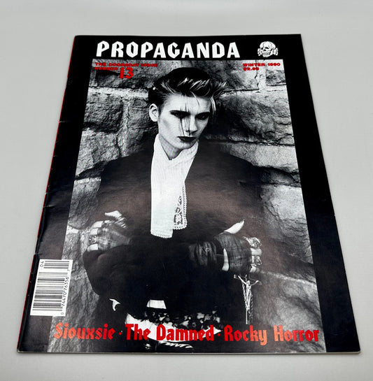 Siouxsie & Budgie SIGNED Propaganda Siouxsie and the Banshees Goth Magazine Issue Number 13 Winter 1990 RARE