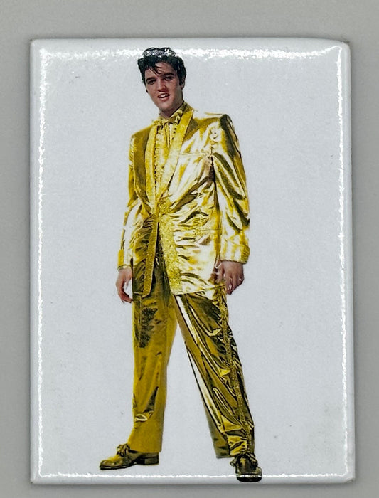 Elvis Presley Gold Suit Kitchen Magnet Vintage 90s