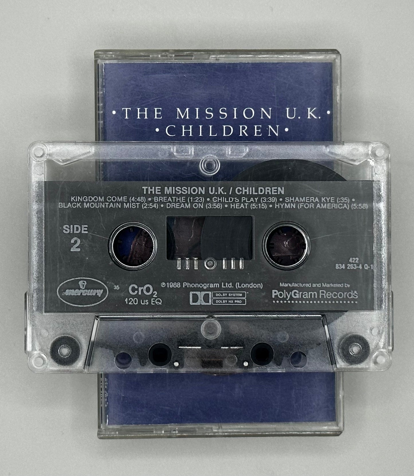 The Mission U.K. Children Cassette Tape 80s Music Goth. TESTED.