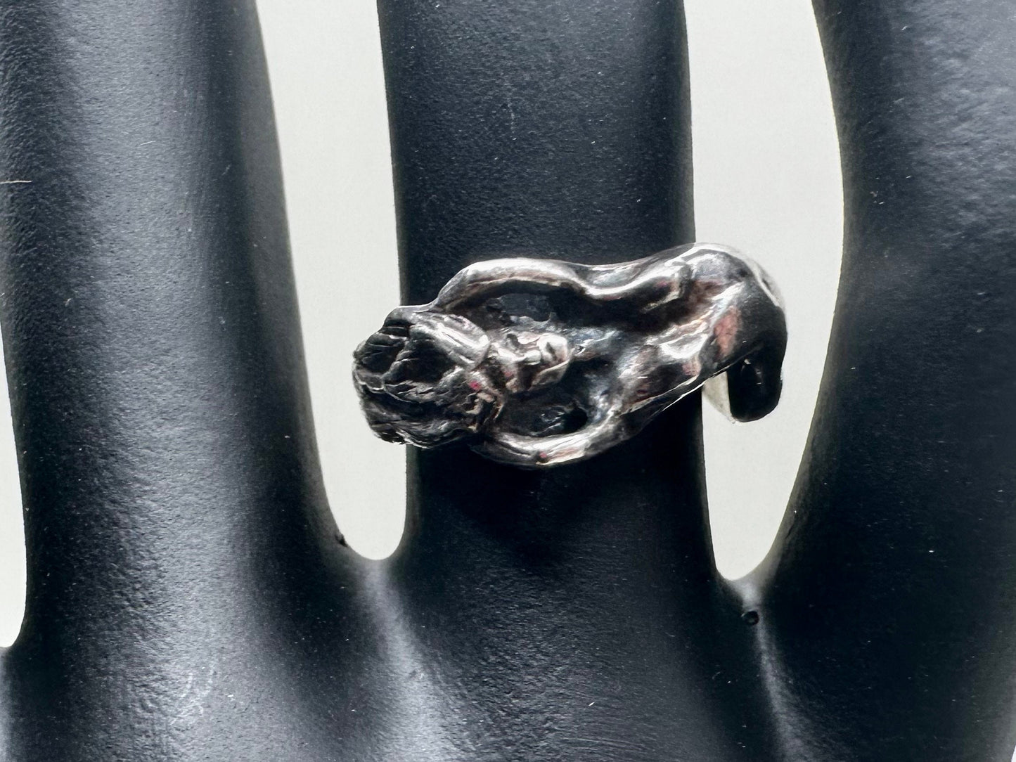 Sterling Silver Nude Female Ring 1990s 925