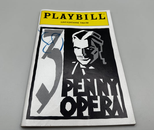 Sting SIGNED Threepenny Opera Playbill 1989 with Ticket