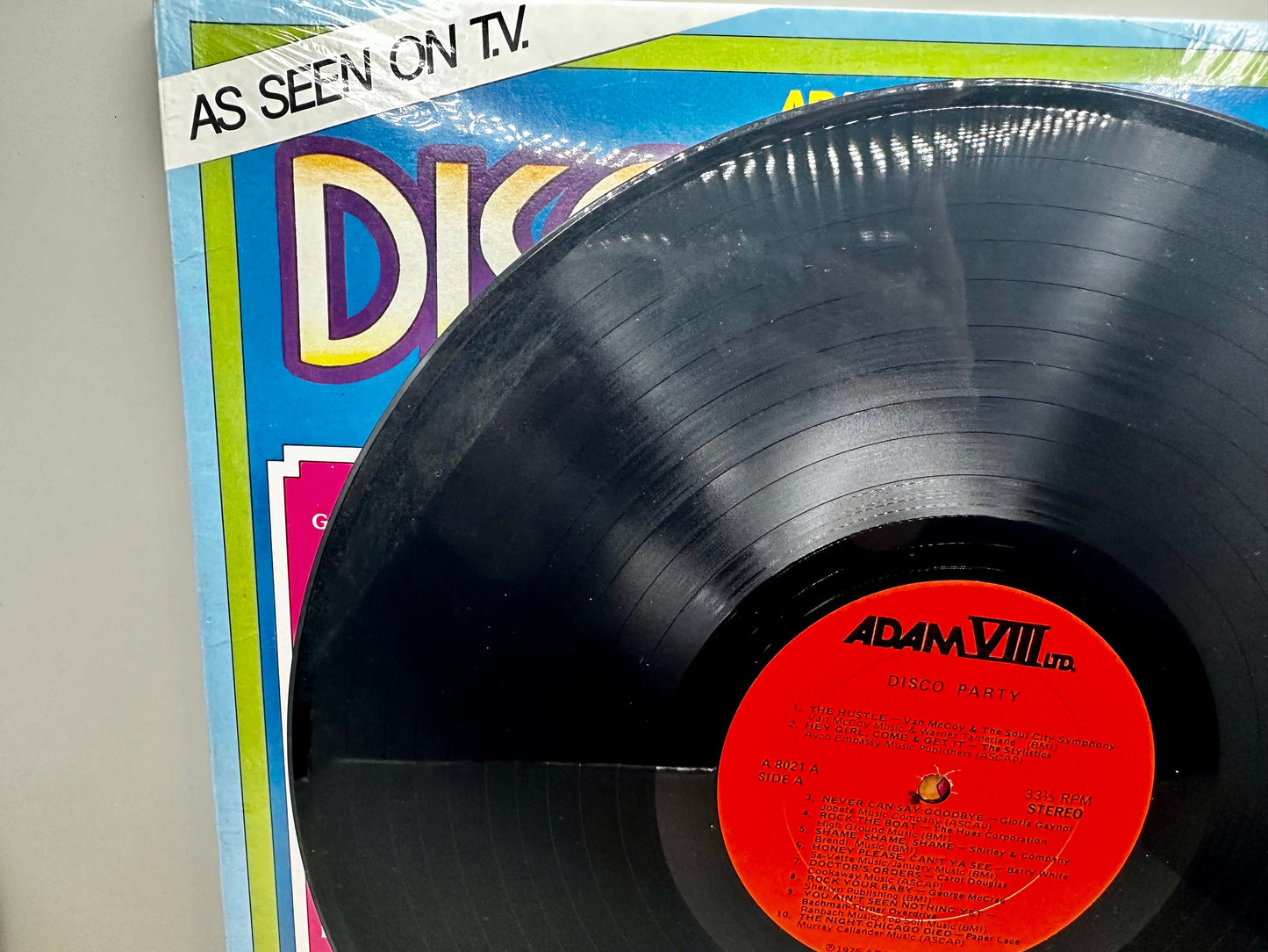 Disco Party Adam viii 20 Hits K-Tel tv Barry White Styx BTO 1975 Vinyl LP