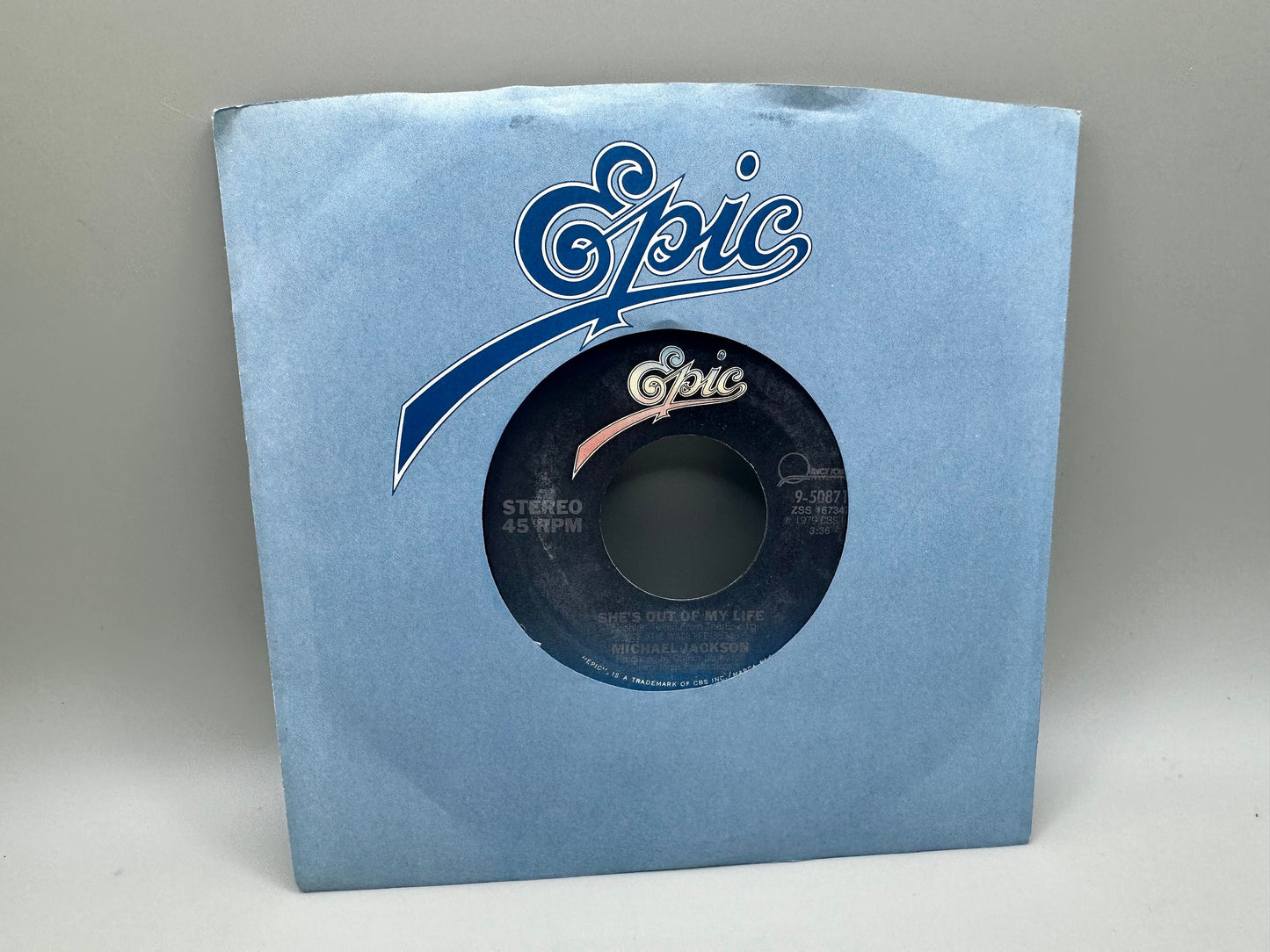 Michael Jackson - Get on the Floor/She's Out of My Life 45 RPM 1979 Vinyl Epic Records