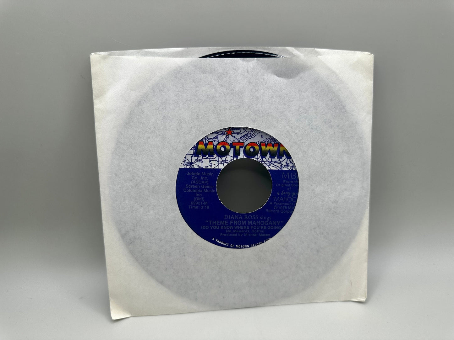 Diana Ross - No Ones Gonna Be A Fool/Theme From Mahogany 1975 Motown 45 RPM Vinyl