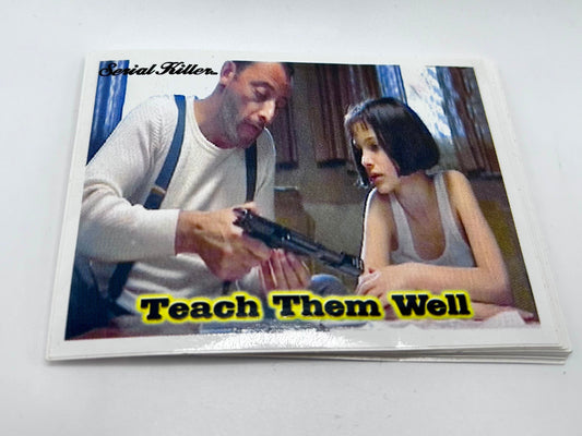 Professional, The Teach Them Well Serial Killer Sticker Company Skate Movie Vintage 90s