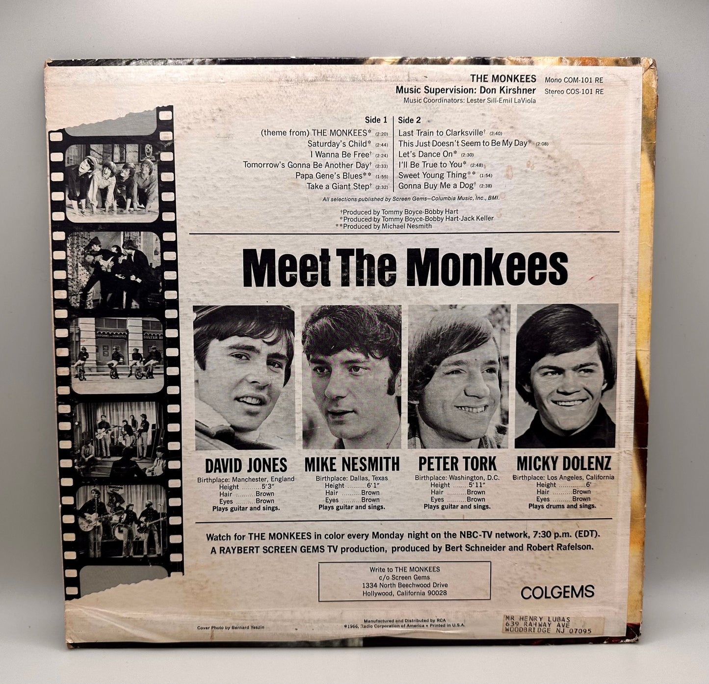 Meet the Monkees Vinyl LP 1966