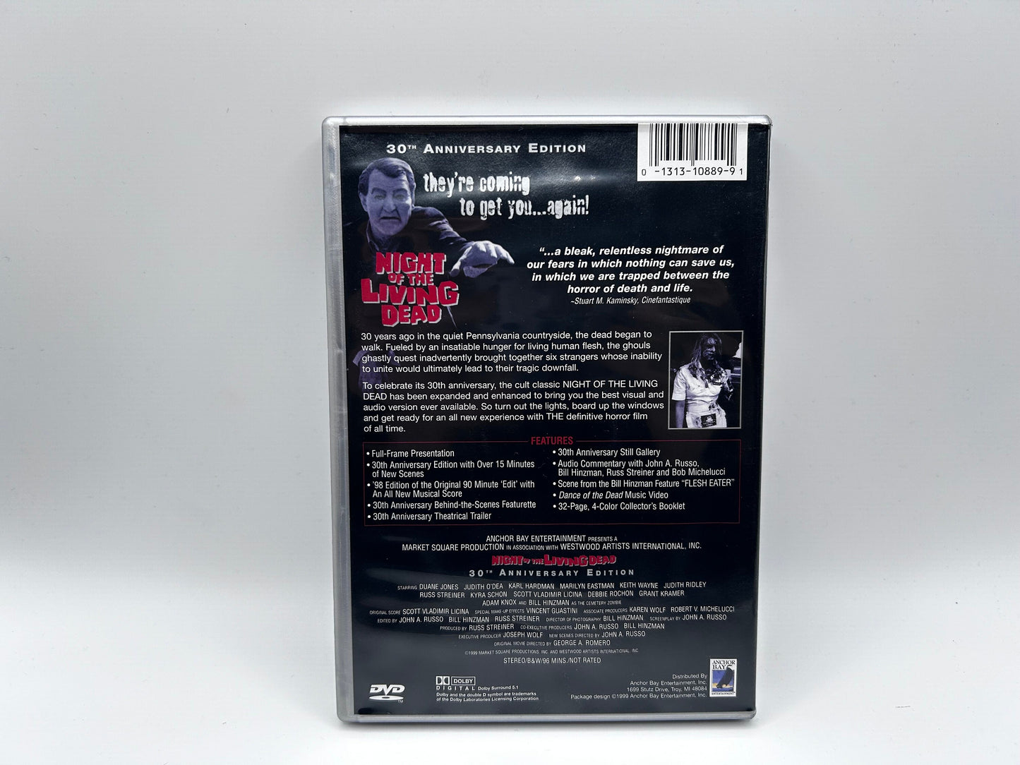 Night Of The Living Dead DVD 30th Anniversary Limited Edition George A. Romero