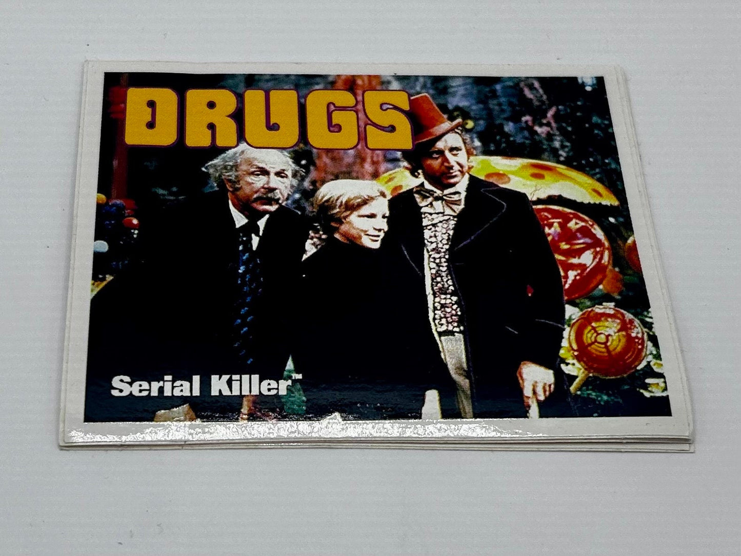 Drugs Willy Wonka Serial Killer Sticker Company Skate Movie Vintage 90s