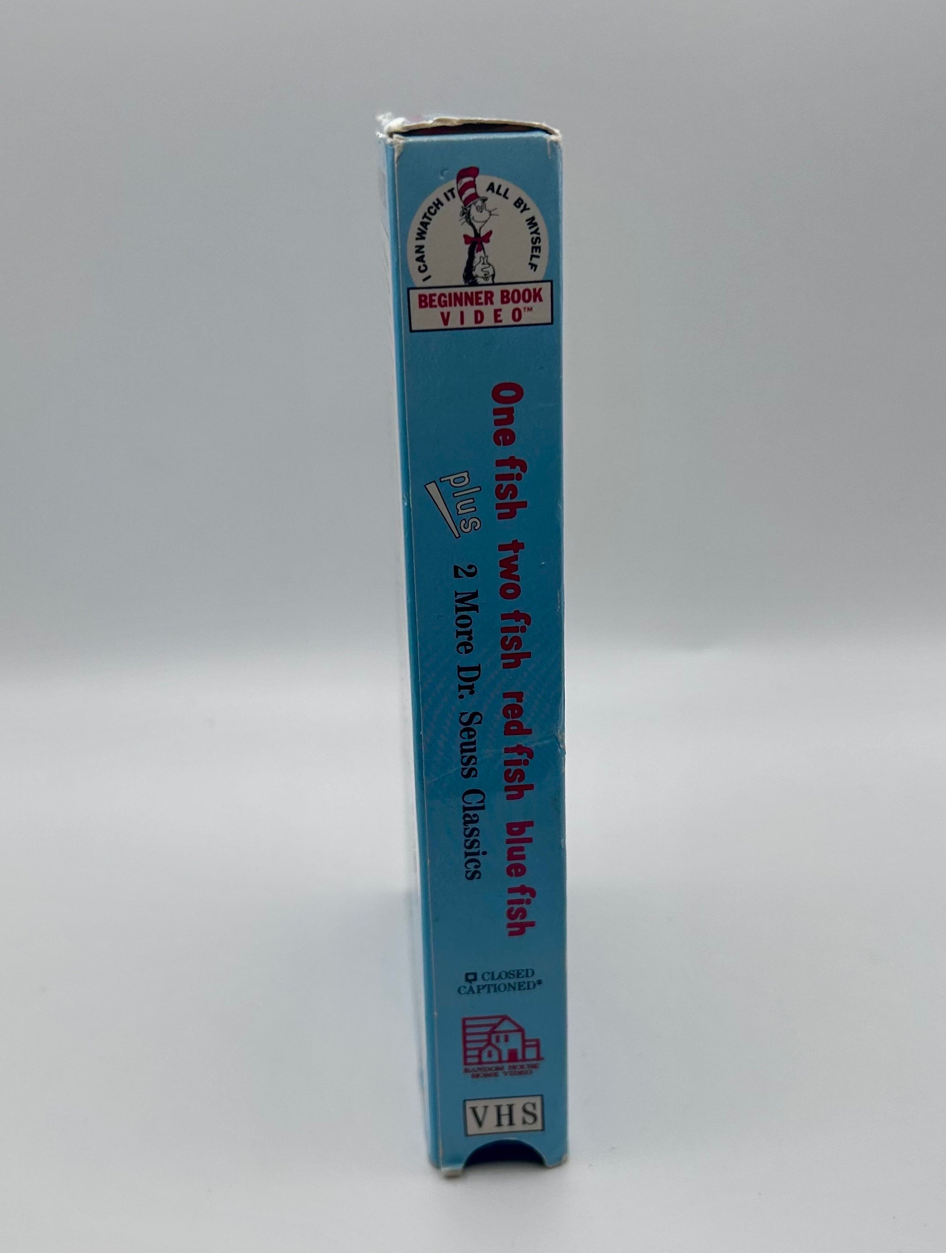 Dr Seuss - One Fish Two Fish Red Fish Blue Fish Thinks Think Foot Book VHS 1992