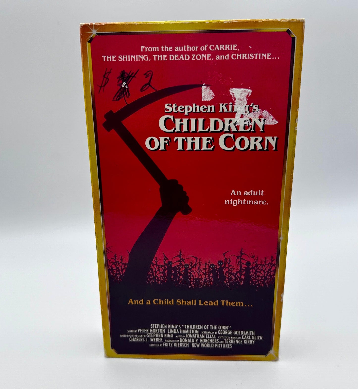 Children of the Corn VHS Tape 1992 Anchor Bay Stephen King Starmaker 80s Horror