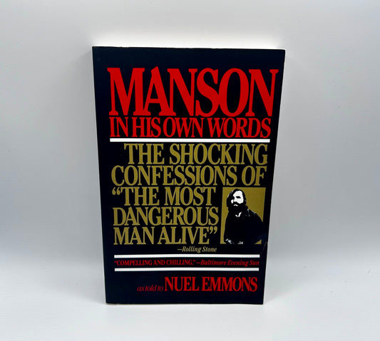 Manson in His Own Words As Told By Nuel Emmons 1986 Grove Press Paperback