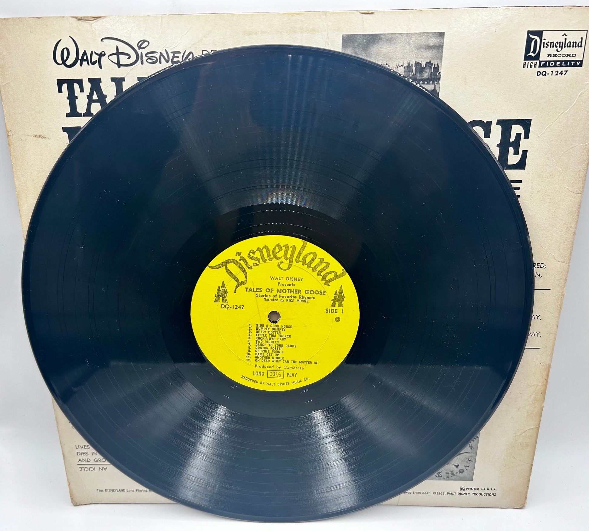 Walt Disney's Tales Of Mother Goose Volume Three Vinyl LP 1963