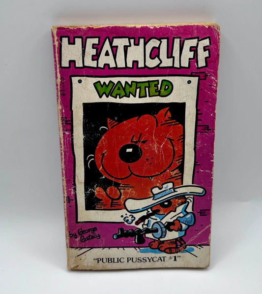 Heathcliff Wanted Public Pussycat Vintage 1980s George Gately Paperback Digest Comic Book